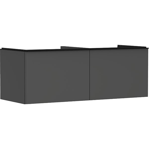Hansgrohe Waschtischunterschrank Xelu Q DGM 1360x540mm m.2SK f.Kons.m.AWT ge Matt Black