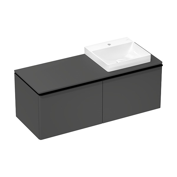 Hansgrohe Waschtischunterschrank Xelu Q DGM 1360x540mm m.2SK f.Kons.m.AWT ge Matt Black