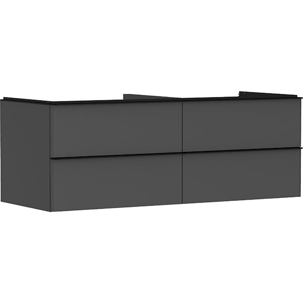 Hansgrohe Waschtischunterschrank Xelu Q DGM 1360x550mm m.4SK f.Kons.m.AWT Matt Black