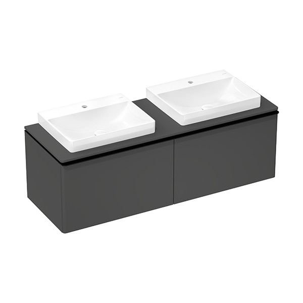 Hansgrohe Waschtischunterschrank Xelu Q DGM 1560x540mm m.2SK f.Kons.m.AWT ge Matt Black