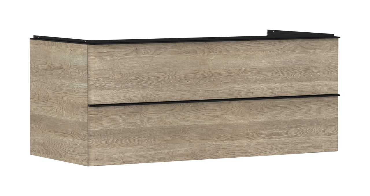 Hansgrohe Waschtischunterschrank Xelu Q ECHN 1180x540mm m.2 SK f.Kons.m.AWT Matt Black