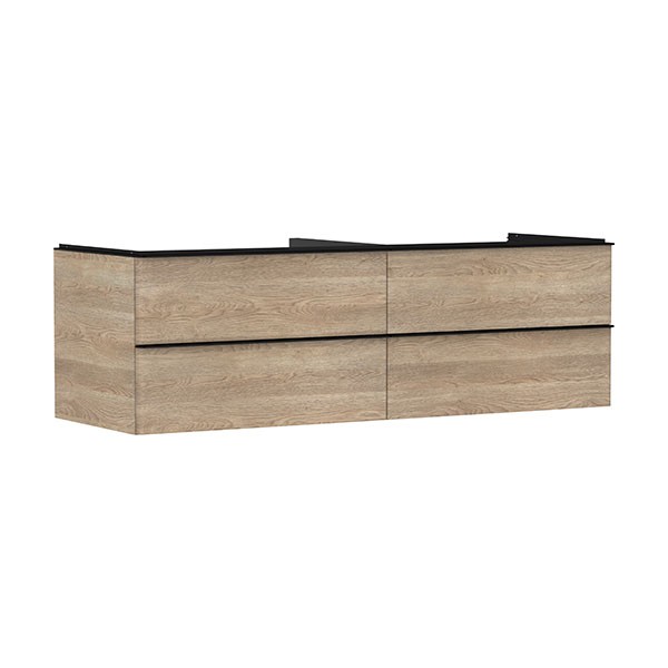 Hansgrohe Waschtischunterschrank Xelu Q ECHN 1180x540mm m.4SK f.Kons.m.AWT Matt Black