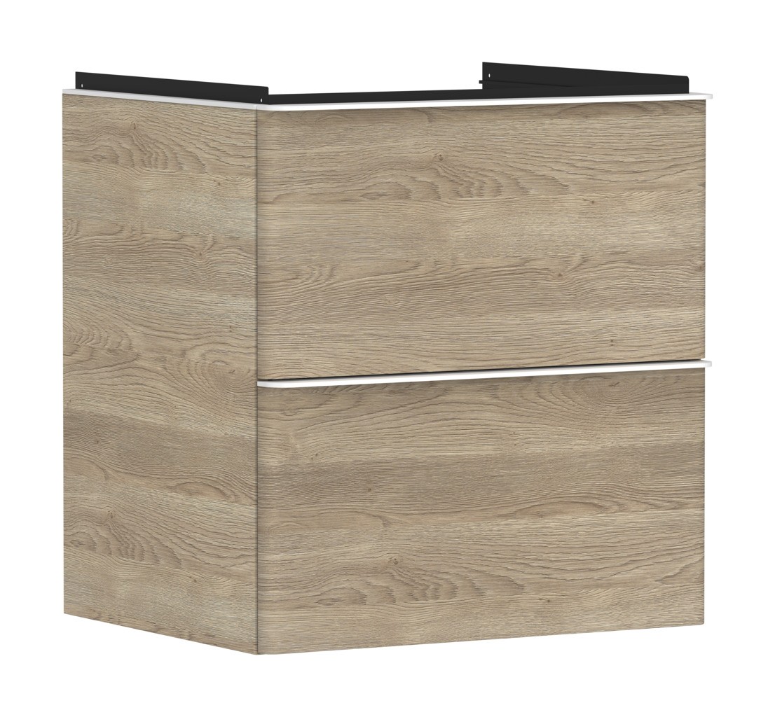 Hansgrohe Waschtischunterschrank Xelu Q ECHN 580x475mm mit 2 SK für WT Matt White