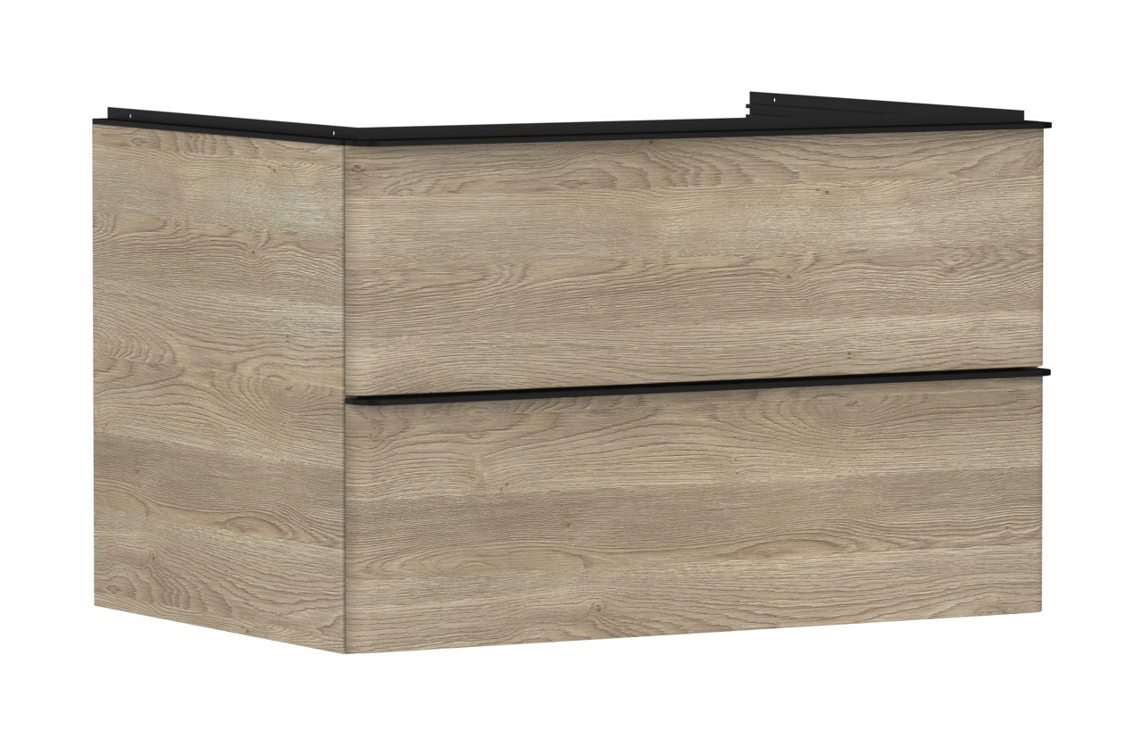 Hansgrohe Waschtischunterschrank Xelu Q ECHN 780x540mm m.2 SK f.Kons.m.AWT Matt Black