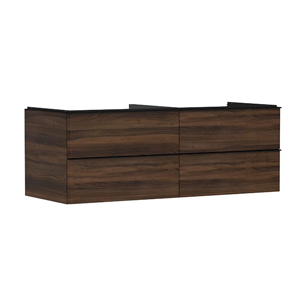 Hansgrohe Waschtischunterschrank Xelu Q NBD 1360x550mm m. 4SK f.Kons.m.AWT Matt Black