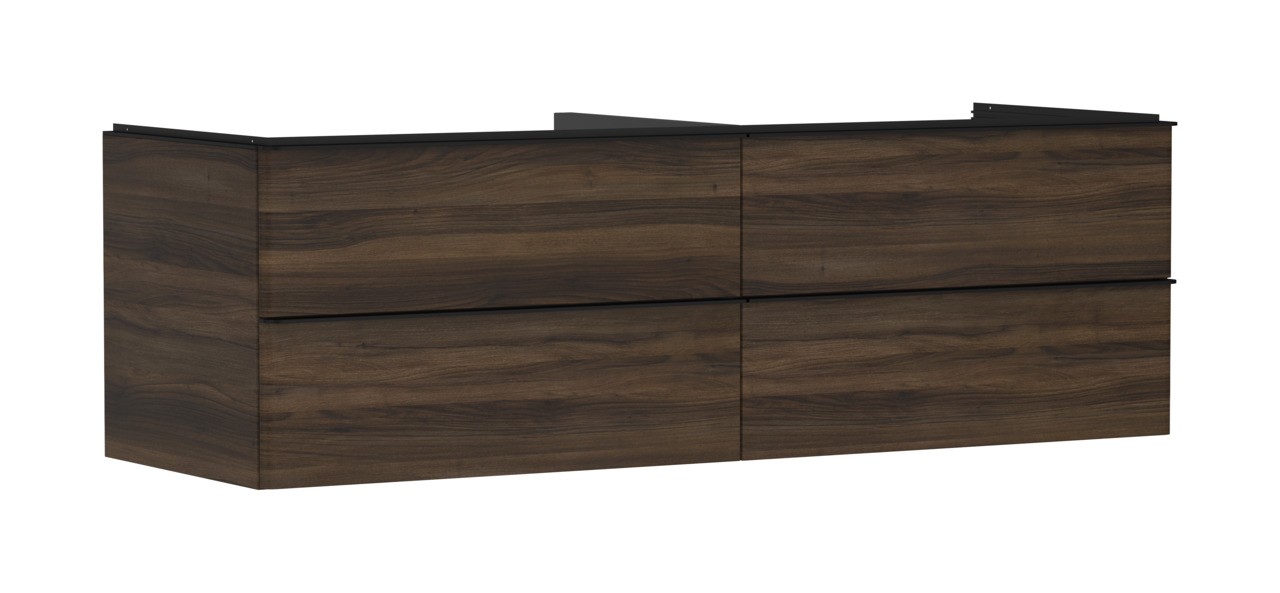 Hansgrohe Waschtischunterschrank Xelu Q NBD 1560x550mm m. 4SK f.Kons.m.AWT Matt Black