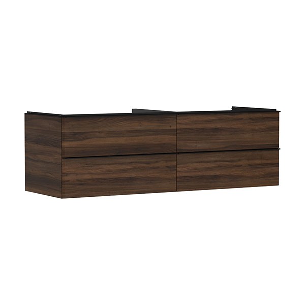 Hansgrohe Waschtischunterschrank Xelu Q NBD 1560x550mm m. 4SK f.Kons.m.AWT Matt Black