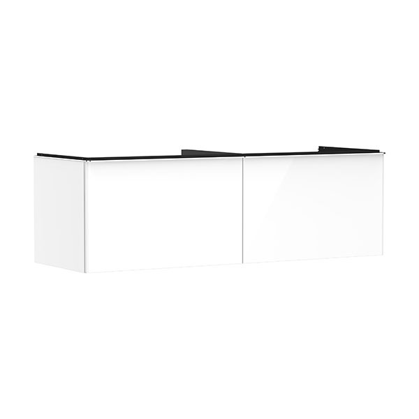 Hansgrohe Waschtischunterschrank Xelu Q we hgl 1560x540mm 2SK f.Kon./AWT ge chr