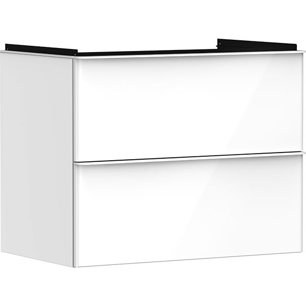 Hansgrohe Waschtischunterschrank Xelu Q we hgl 780x475mm mit 2 SK für WT Matt White
