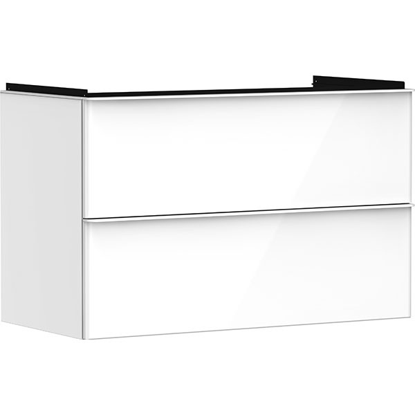 Hansgrohe Waschtischunterschrank Xelu Q we hgl 980x475mm mit 2 SK für WT Matt White