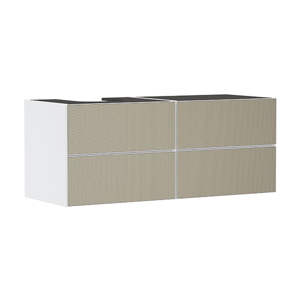 Hansgrohe Waschtischunterschrank Xevolos E Matt White 1370/550mm m.4SK f.Kons.m. AWT ge li BZs