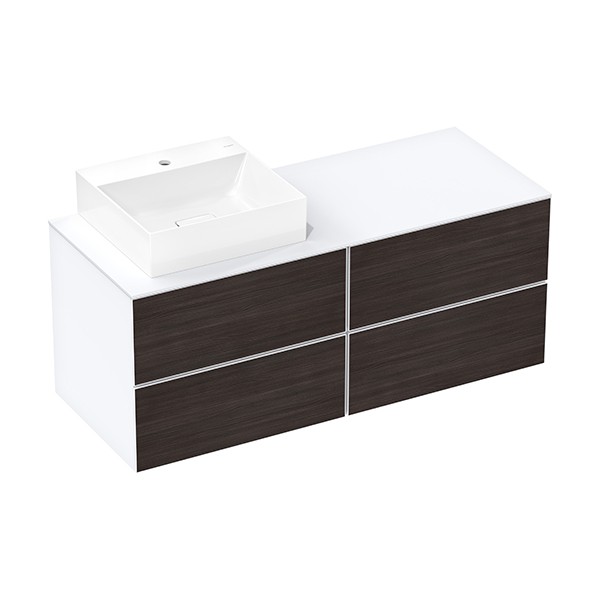 Hansgrohe Waschtischunterschrank Xevolos E Matt White 1370/550mm m.4SK f.Kons.m.AWT ge li ECHD