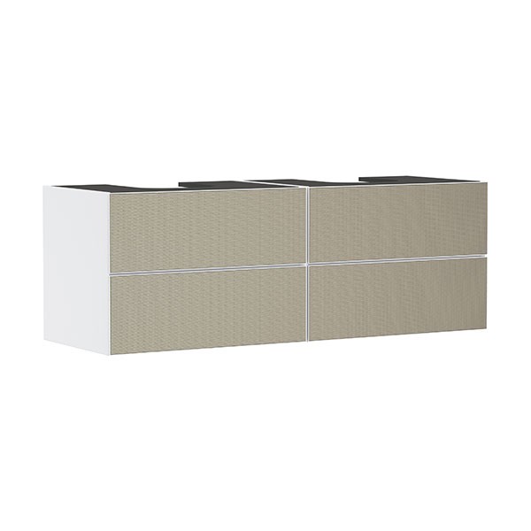 Hansgrohe Waschtischunterschrank Xevolos E Matt White 1570/550mm mit 4 SK f.Kons.m.WT ge BZs