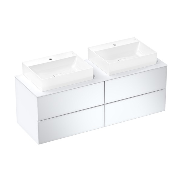 Hansgrohe Waschtischunterschrank Xevolos E Matt White 1570/550mm mit 4 SK f.Kons.m.WT ge Wme