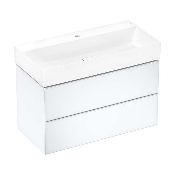 Hansgrohe Waschtischunterschrank Xevolos E Matt White 980/475mm mit 2 Schubkästen für WT Wme