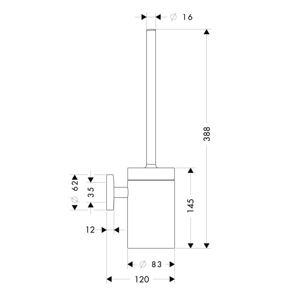 Hansgrohe WC-Bürstenhalter Logis chrom  