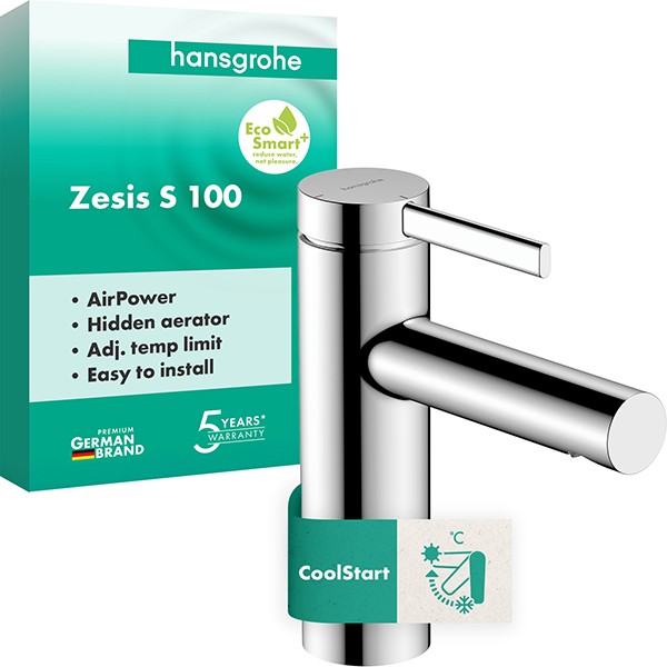 Hansgrohe WTM 100 Zesis S CoolStart  ohne Ablaufgarnitur chrom