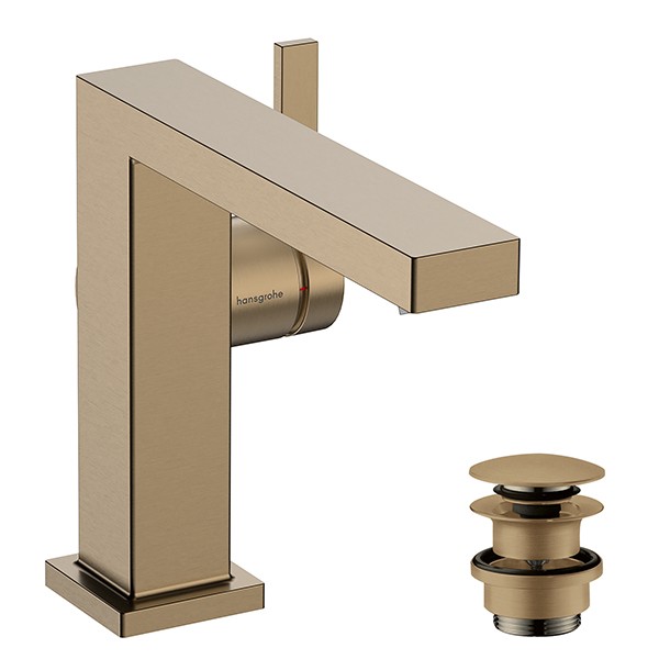 Hansgrohe WTM 110 Tecturis E Fine CoolStart mit Push-Open Ablaufgarnitur Brushed Bronze