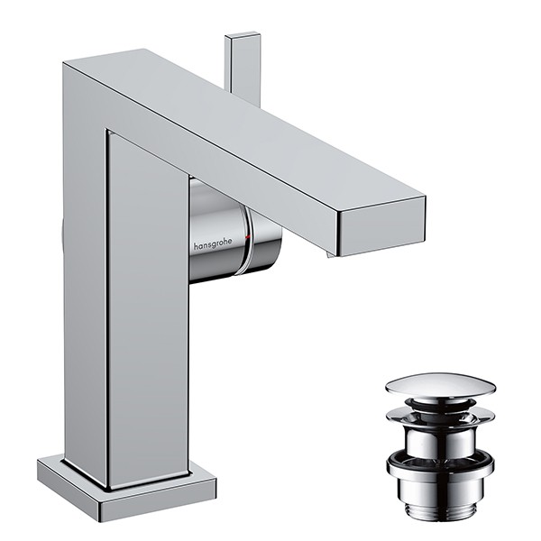 Hansgrohe WTM 110 Tecturis E Fine CoolStart mit Push-Open Ablaufgarnitur chrom
