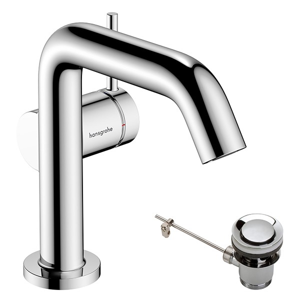 Hansgrohe WTM 110 Tecturis S Fine CoolStart mit Zugstangen-Ablaufgarnitur chrom