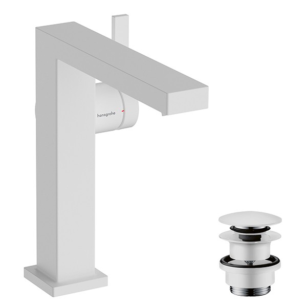 Hansgrohe WTM 150 Tecturis E Fine CoolStart EcoSmart+ mit Push-Open Ablauf Matt White