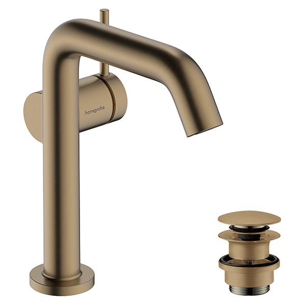 Hansgrohe WTM 150 Tecturis S Fine CoolStart mit Push-Open Ablaufgarnitur Brushed Bronze