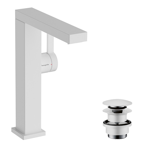 Hansgrohe WTM 210 Tecturis E Fine CoolStart EcoSmart+ Schwenkausl. m.Push-Open Matt White