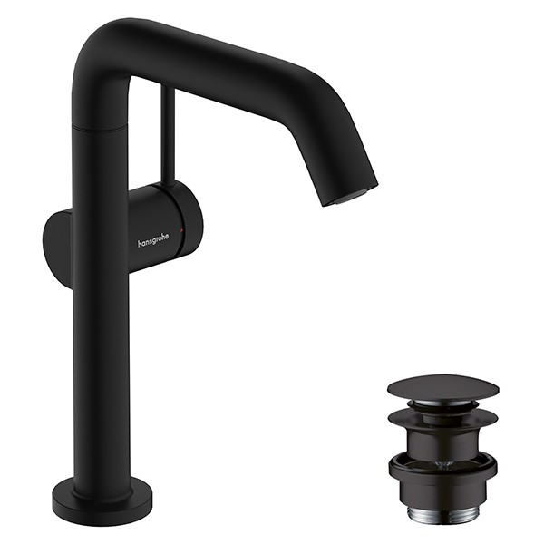 Hansgrohe WTM 210 Tecturis S Fine CoolStart Schwenkauslauf m.Push-Open Ablaufgar. Matt Black