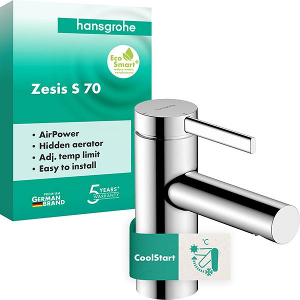 Hansgrohe WTM 70 Zesis S CoolStart  ohne Ablaufgarnitur chrom