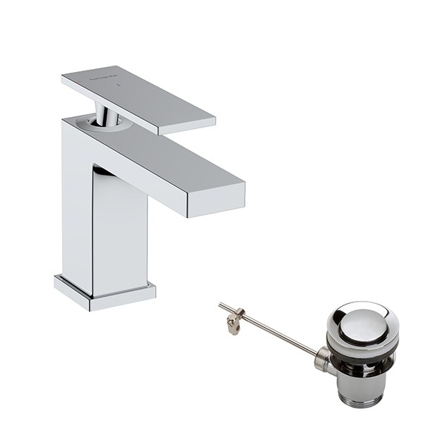 Hansgrohe WTM 80 Tecturis E CoolStart EcoSmart+ mit Ablaufgarnitur chrom