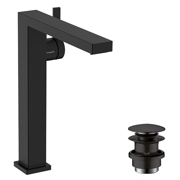 Hansgrohe WTM Tecturis E 240 Fine CoolStart EcoSmart+ mit Push-Open Ablauf Matt Black