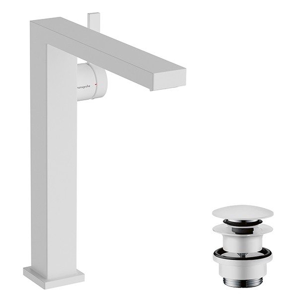 Hansgrohe WTM Tecturis E 240 Fine CoolStart EcoSmart+ mit Push-Open Ablauf Matt White