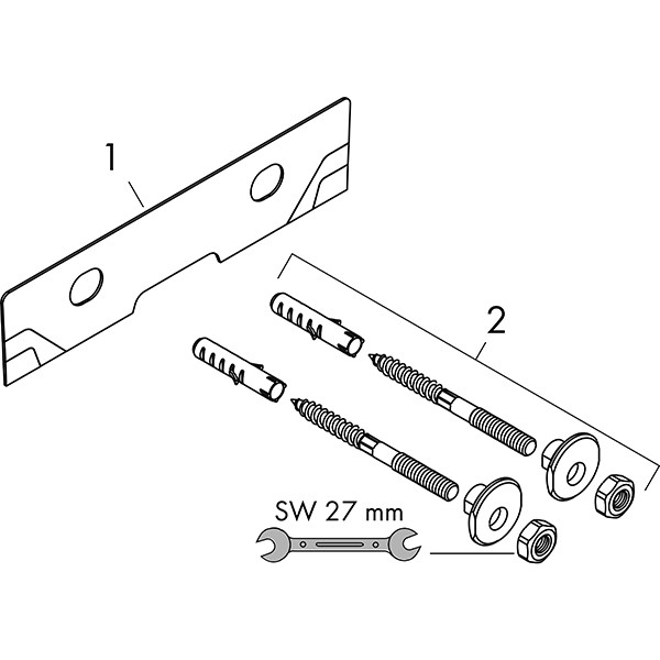 Hansgrohe Xanuia Q Aufsatzwaschtisch geschliffen 600/480 ohne Hahnloch mit Überlauf Weiß