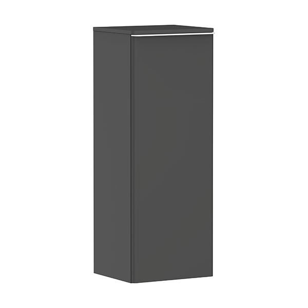 Hansgrohe Xelu Q Halbhochschrank Diamantgrau Matt 400/350, Türanschlag links Mattweiß