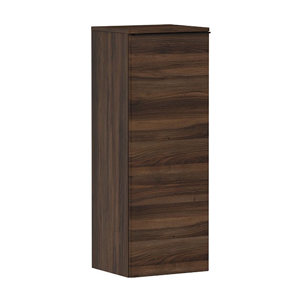 Hansgrohe Xelu Q Halbhochschrank Nussbaum Dunkel 400/350, Türanschlag links Mattschwarz
