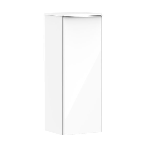 Hansgrohe Xelu Q Halbhochschrank Weiß Hochglanz 400/350, Türanschlag rechts Mattweiß