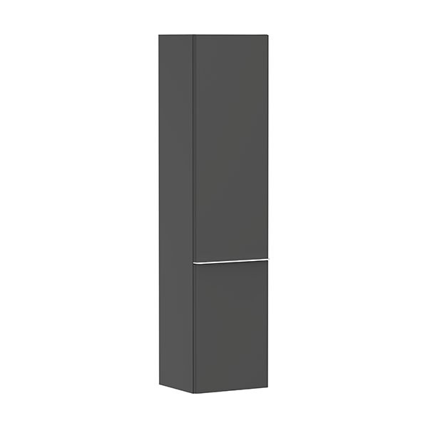 Hansgrohe Xelu Q Hochschrank Diamantgrau Matt 400/350, Türanschlag links Mattweiß