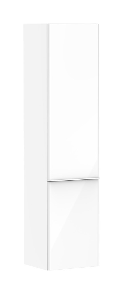 Hansgrohe Xelu Q Hochschrank Weiß Hochglanz 400/350, Türanschlag links Mattweiß