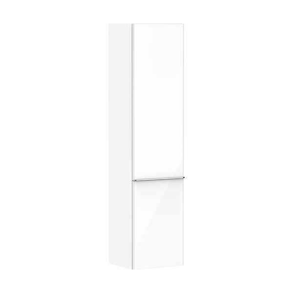 Hansgrohe Xelu Q Hochschrank Weiß Hochglanz 400/350, Türanschlag rechts Chrom