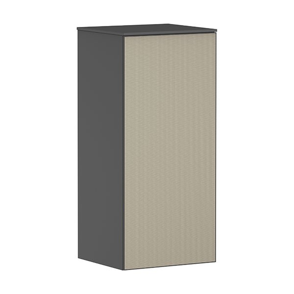 Hansgrohe Xevolos E Halbhochschrank Schiefergrau Matt 400/360, Türanschlag rechts Bronze Struktur