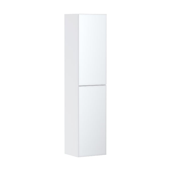 Hansgrohe Xevolos E Hochschrank Mattweiß 400/360, Türanschlag links Weiß Metallic