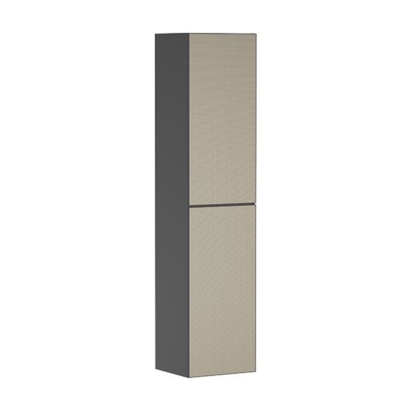 Hansgrohe Xevolos E Hochschrank Schiefergrau Matt 400/360, Türanschlag links Bronze Struktur