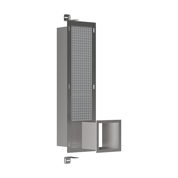 Hansgrohe XtraStoris Original Einbau Toilettenpapierhalter mit Vorratsbehälter für 6 Rollen Mattschwarz