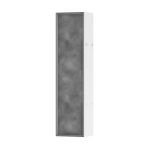 Hansgrohe XtraStoris Rock Einbau Toilettenbürstenhalter mit Ablage und befliesbarer Tür Mattweiß