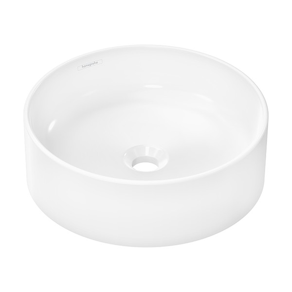 Hansgrohe Xuniva S Aufsatzwaschtisch 400/400 ohne Hahnloch und Überlauf Weiß
