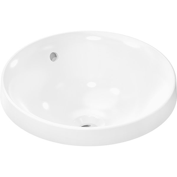 Hansgrohe Xuniva S Einbauwaschtisch 400/400 ohne Hahnloch mit Überlauf, SmartClean Weiß