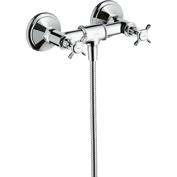 Hansgrohe Zweigriff Brausenarmatur Aufputz Axor Montreux chrom
