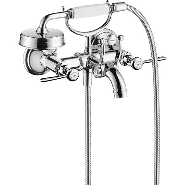 Hansgrohe Zweigriff Wannenarmatur Aufputz Axor Montreux Hebelgriff chrom