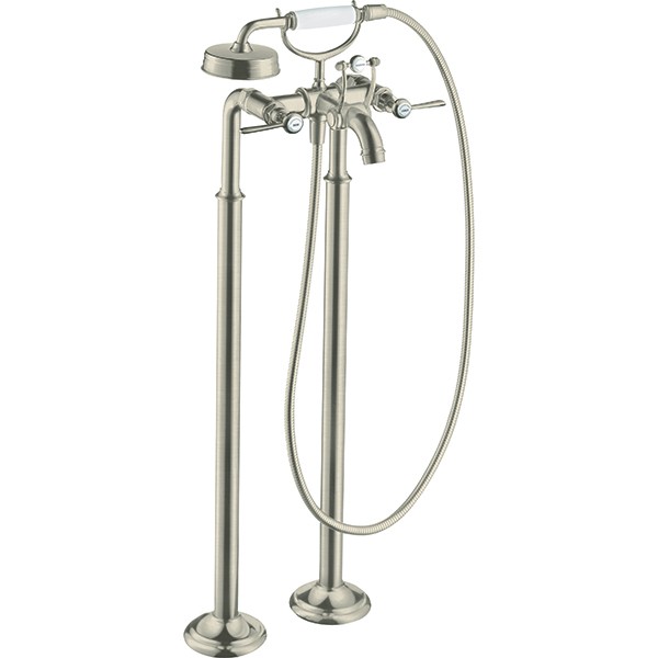 Hansgrohe Zweigriff Wannenarmatur Axor Montreux Fertigset Hebelgriff BN Bodenmontage