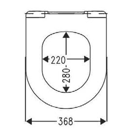 Haro WC-Sitz Ray 539992 weiß, SoftClose, Scharnier C8502G